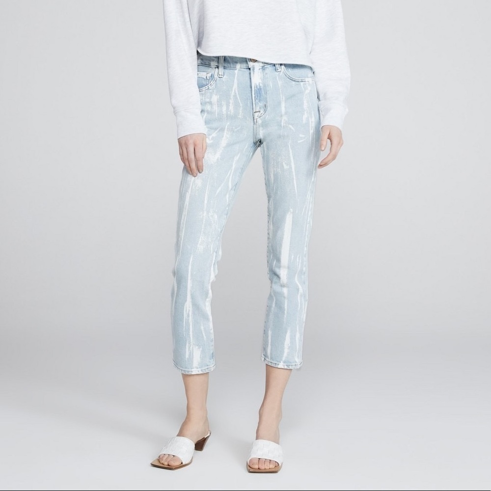 J Brand RUBY HIGH-RISE CROPPED CIGARETTE Gigi painted wash 27